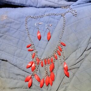 Necklace with earrings